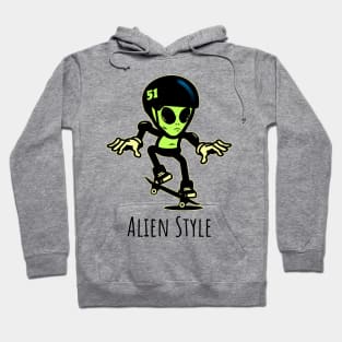 Alien skating Hoodie